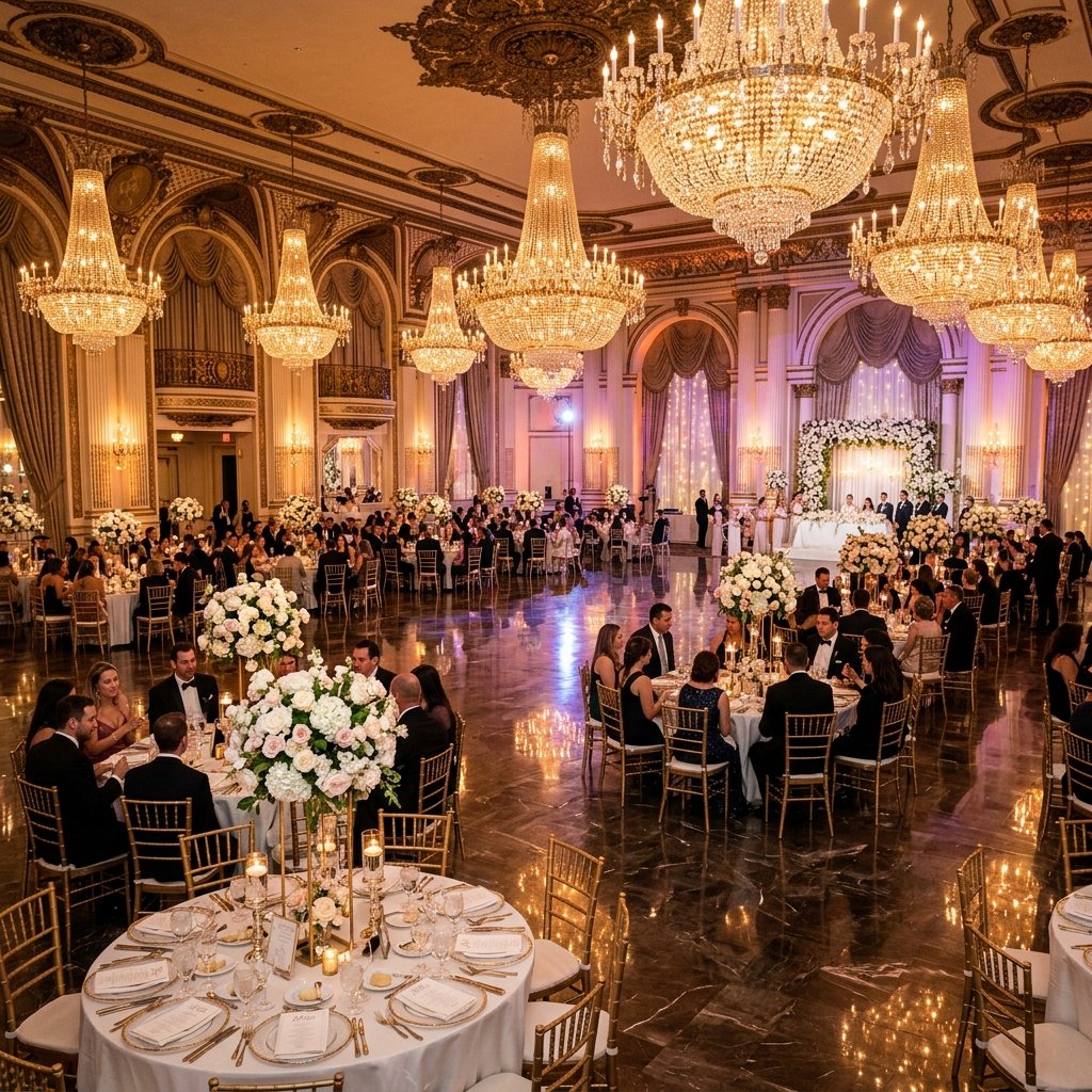 Grand banquet hall design and setup