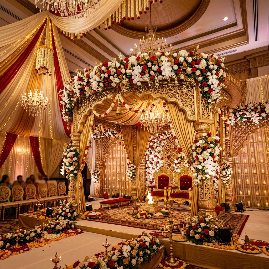Traditional Indian Wedding Setup